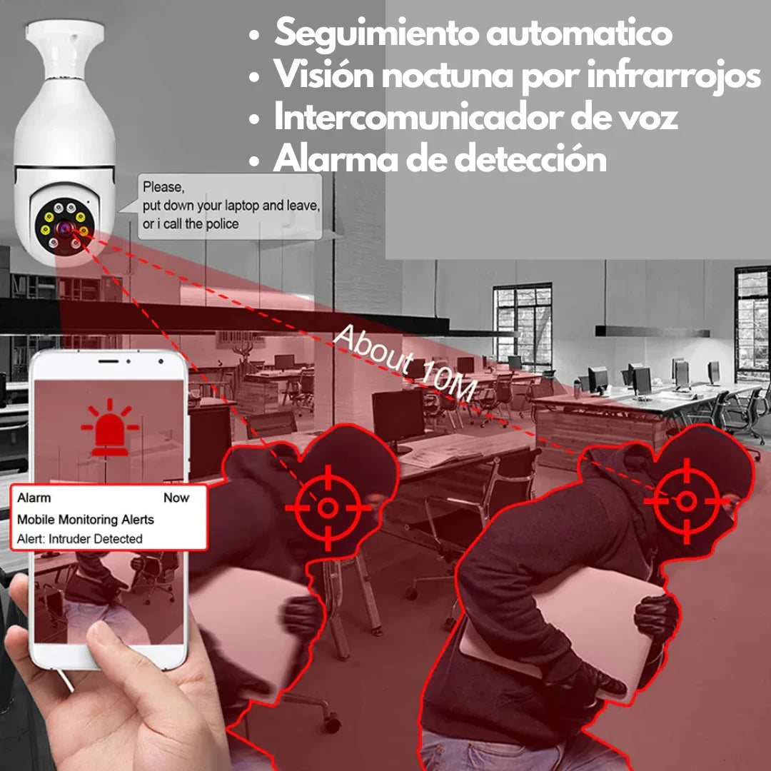 CAMARA DE SEGURIDAD TIPO BOMBILLO