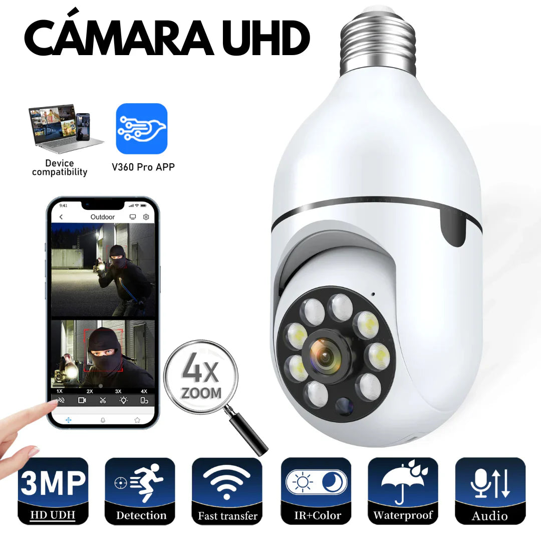 CAMARA DE SEGURIDAD TIPO BOMBILLO